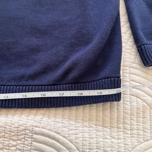 Mens Woolrich 100 % Cotton Navy Sweater - Picture 9 of 9